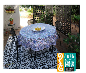 Block Print Table Cloth Round