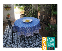 Load image into Gallery viewer, Block Print Table Cloth Round
