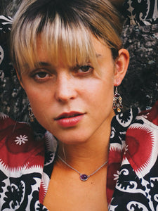 Garnet and Citrine Earring