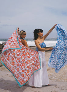 Lungi: Blue Daisy