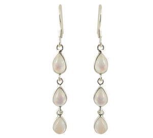 Sterling Silver Moonstone Earrings