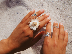 Sterling Silver Peridot  Ring