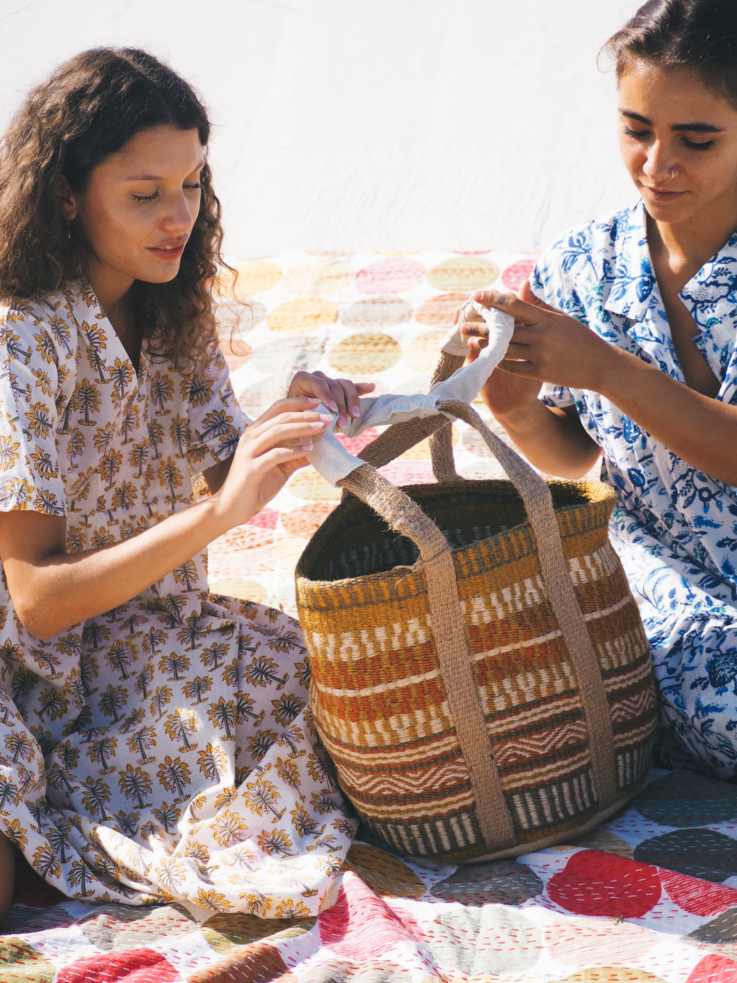 Jute Bag: Desert Sunset