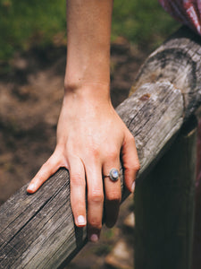 Sterling Silver Moonstone Ring