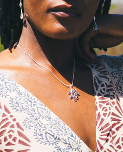 Sterling Silver Iolite Pendant