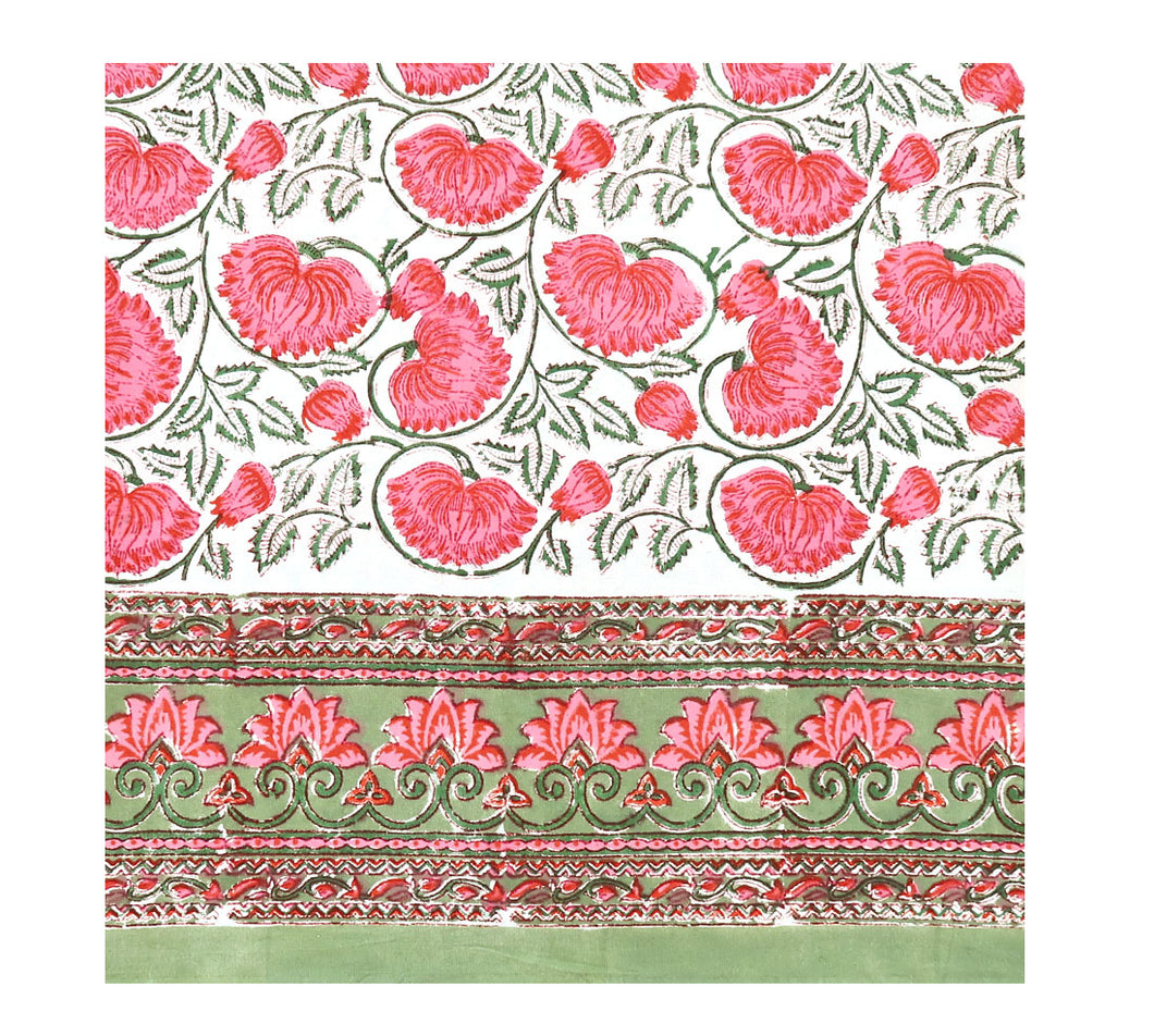 Block Print Table Cloth /  Bed Cover