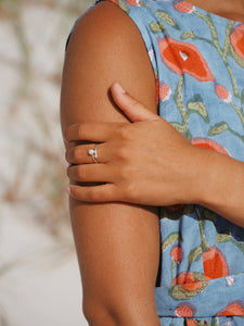 Sterling Silver Pearl Ring