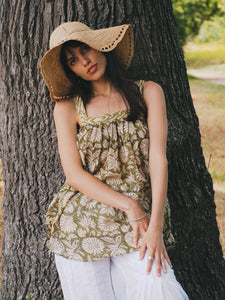 Sun Hat: Natural Tones