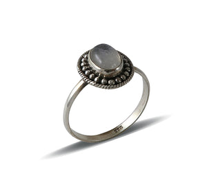 Sterling Silver Moonstone Ring