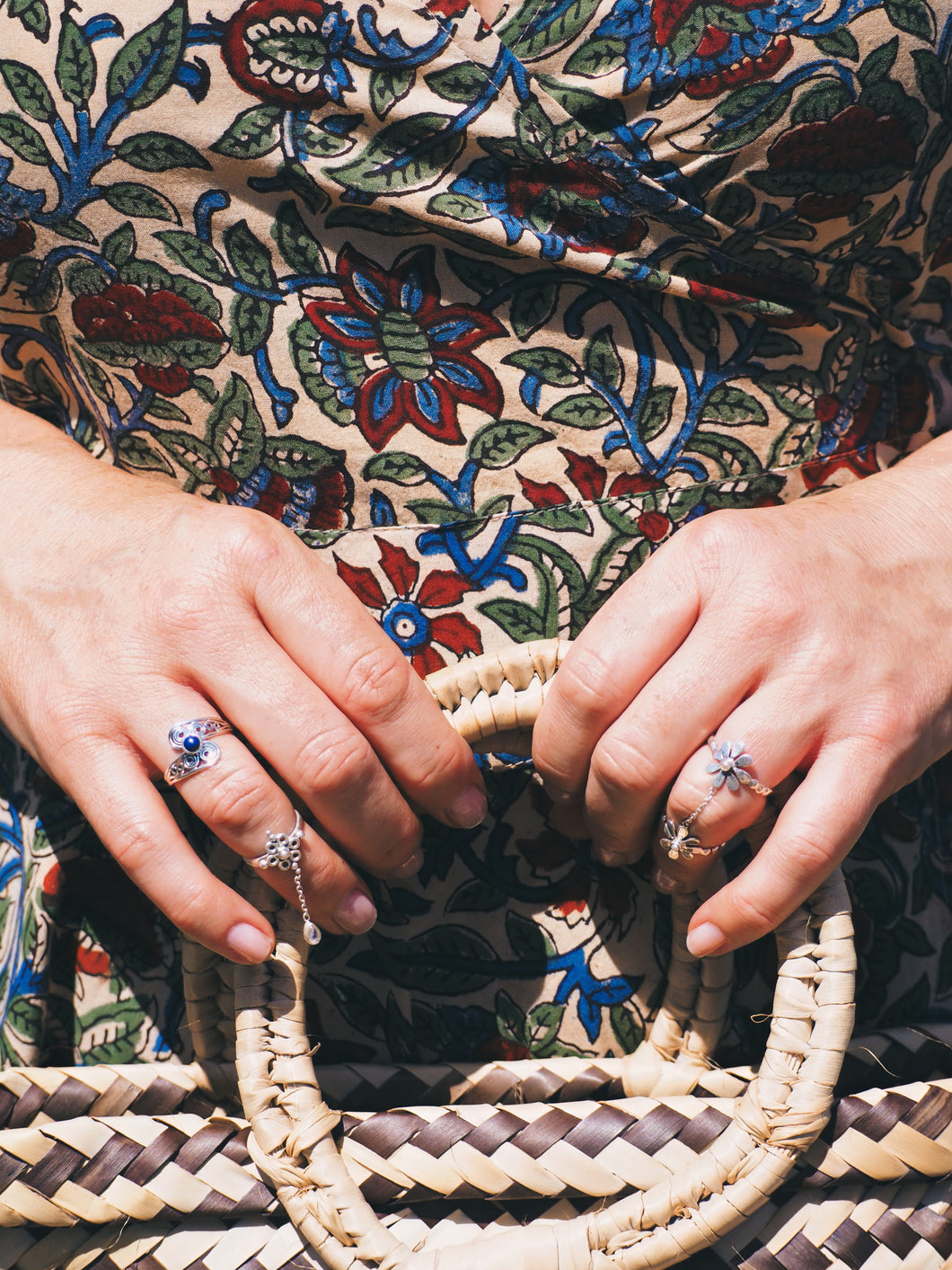 Sterling Silver Multi Stone Midi Ring