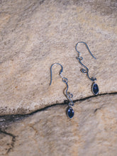 Load image into Gallery viewer, Sterling Silver Iolite Earrings
