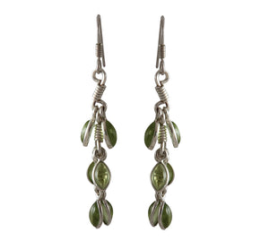 Sterling Silver Peridot Earring