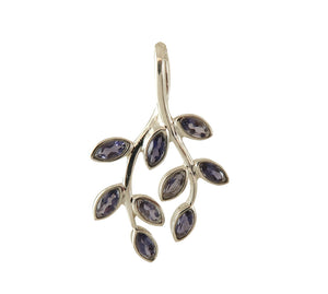 Sterling Silver Iolite Pendant