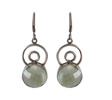 Load image into Gallery viewer, Sterling Silver Prehnite Earring
