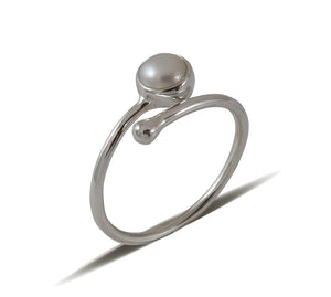 Sterling Silver Pearl Ring