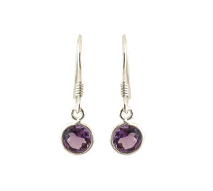 Sterling Silver Amethyst Earring