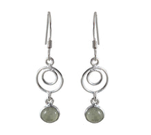 Load image into Gallery viewer, Sterling Silver Prehnite Earrings
