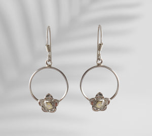 Sterling Silver Opal Earring