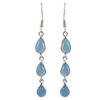 Load image into Gallery viewer, Sterling Silver Chalcedony Earring
