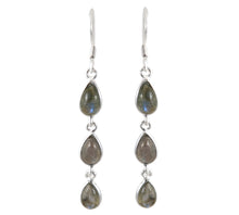 Load image into Gallery viewer, Sterling Silver Labradorite Earrings
