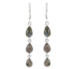 Sterling Silver Labradorite Earrings