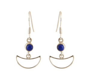 Sterling Silver Lapiz Lazuli Earrings