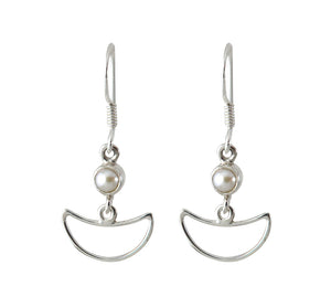 Sterling Silver Pearl Earrings