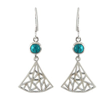 Load image into Gallery viewer, Sterling Silver Turquoise Earrings
