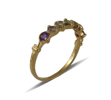 Load image into Gallery viewer, Gold Plated Multi Stone Ring
