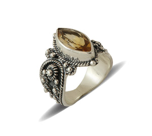 Sterling Silver Citrine Ring