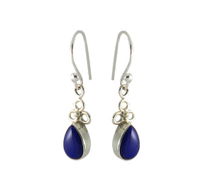 Sterling Silver Lapiz Lazuli Earrings